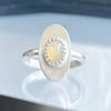 Adjustable Sterling Opal Ring