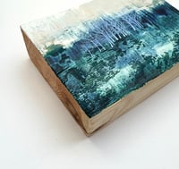 Image 3 of Tiny Shimmering Landscape on wooden block