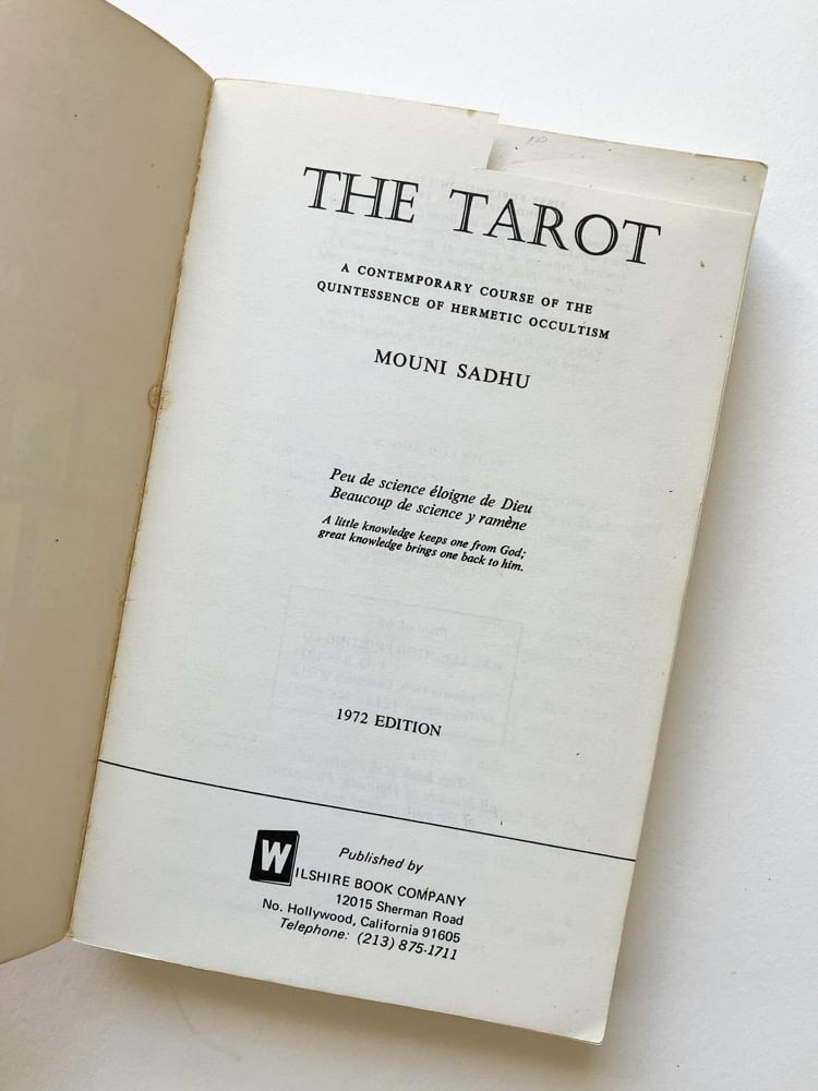 The Tarot: A Contemporary Course of the Quintessence of Hermetic Occultism Image 3