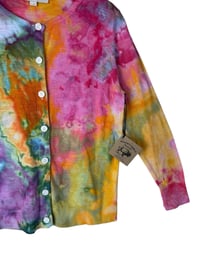 Image 2 of ♻️ UPCYCLED S 100% Cotton Sweater Cardigan in Euphoria 