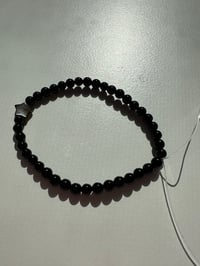 Image 3 of Black agate bracelet 极细黑玛瑙手链