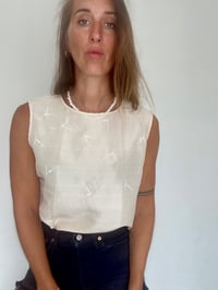 Image 6 of Top en soie "brindilles"