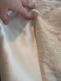 Image 20 of 1950s Champagne Lace Gown