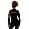 BOSSFITTED Black and Yellow Women's Elite Squad Long Sleeve Compression Shirt