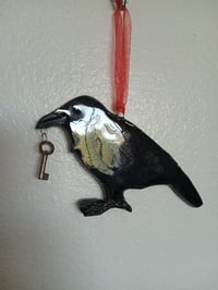 Image 1 of Crow with Antique Key 4