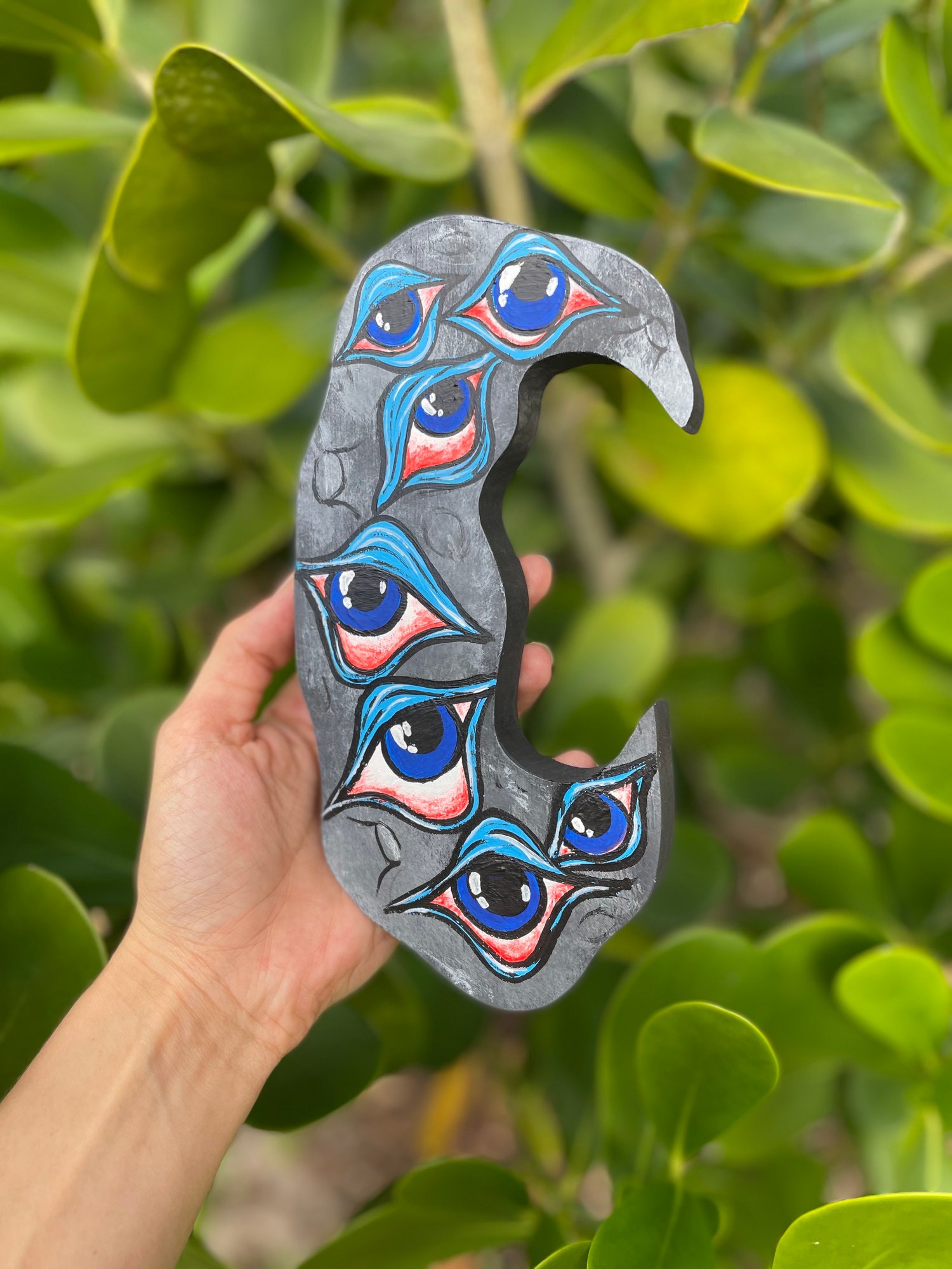 Image of Eye’ll Stay Up Moon Wood Cut Out