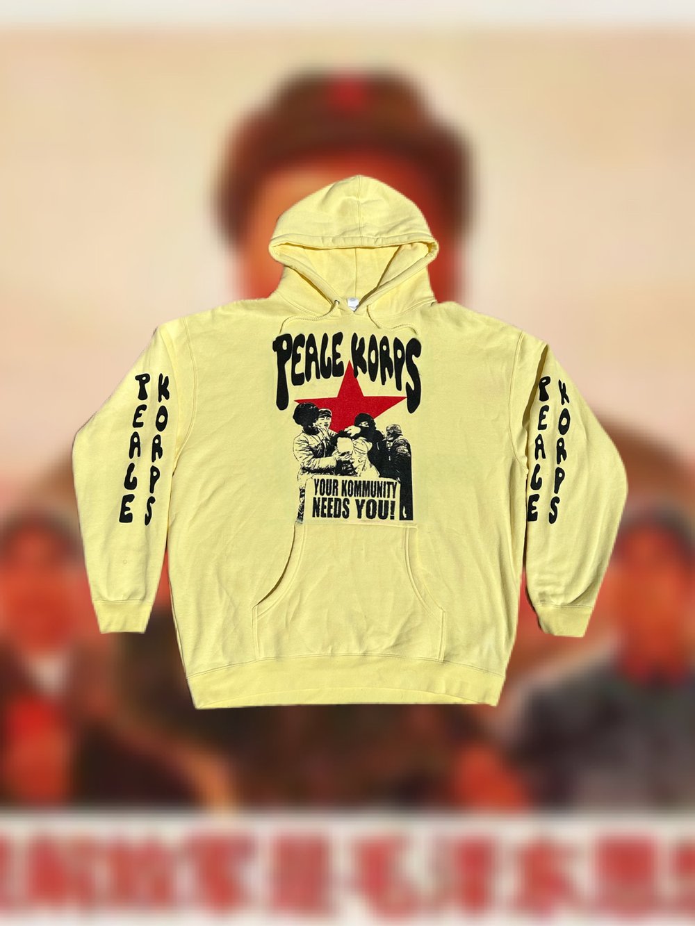 ‘MAO’ Hoodie (Pastel Yellow)