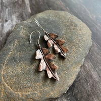Image 1 of Autumn Leaf Earrings ~ Oak