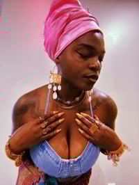 Anikra | Copper + Cowrie Earring