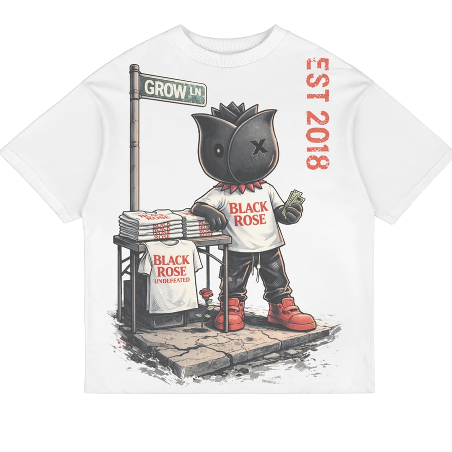 Image of Black Rose Streetsign Tee