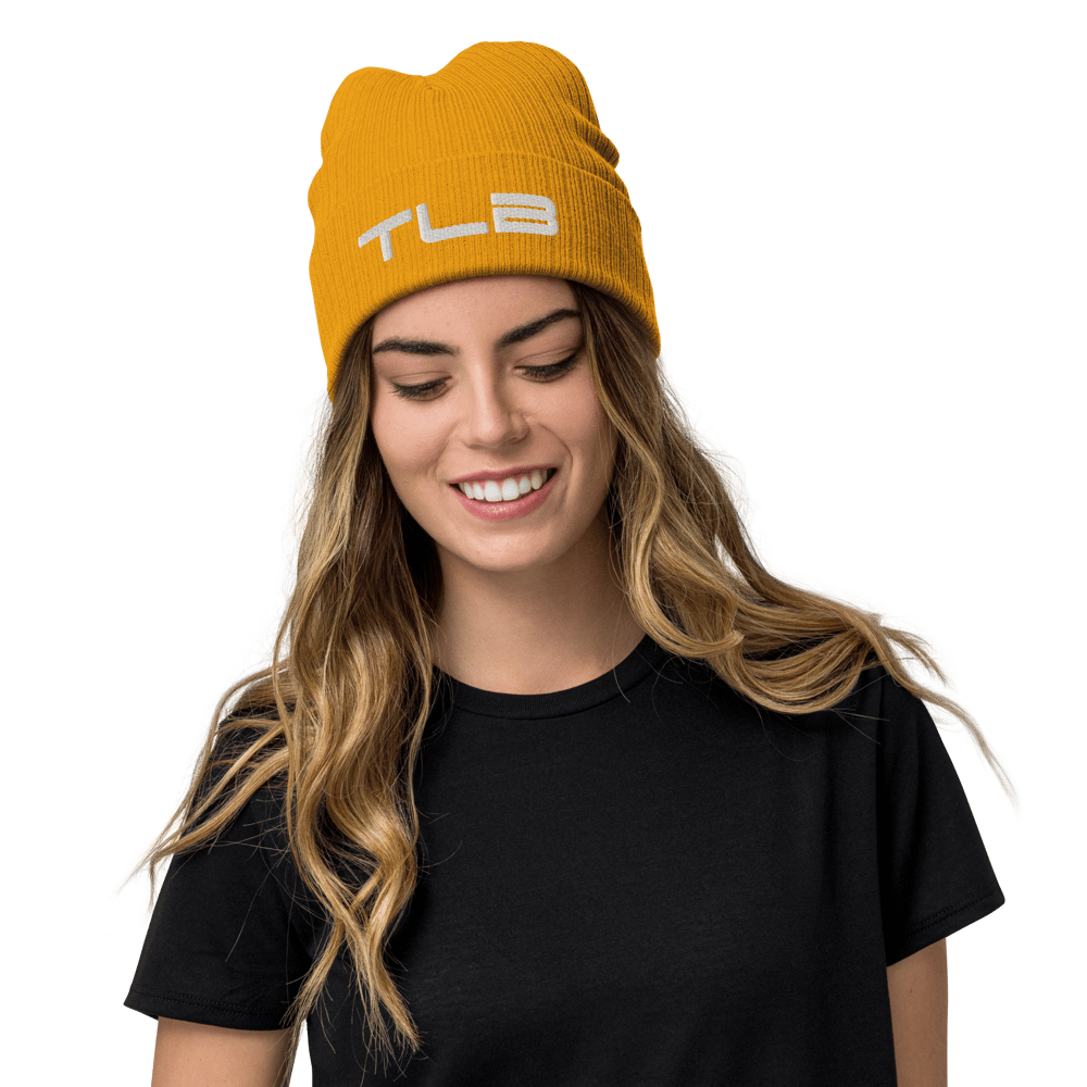 Image of TLB Ribbed knit beanie