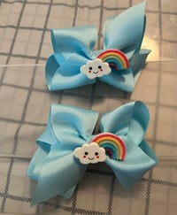 Image 3 of 4.5” Ribbon Hairbows 