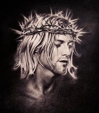 Image 1 of ‘KURT COBAIN’ - 10 X 7” - OPEN EDITION MUSEUM ARCHIVAL PRINT