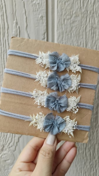 Image of Blue chiffon bow