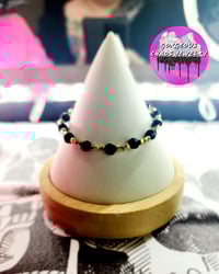 Image 1 of Dainty Black n Gold Bracelet