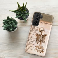 Image 14 of Antique Book Page Anatomical Skeleton Sketch Tough case for Samsung®