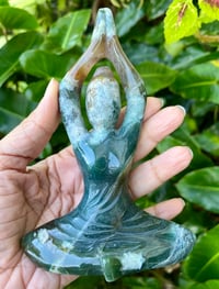 Image 1 of Moss Agate Yoga Goddess