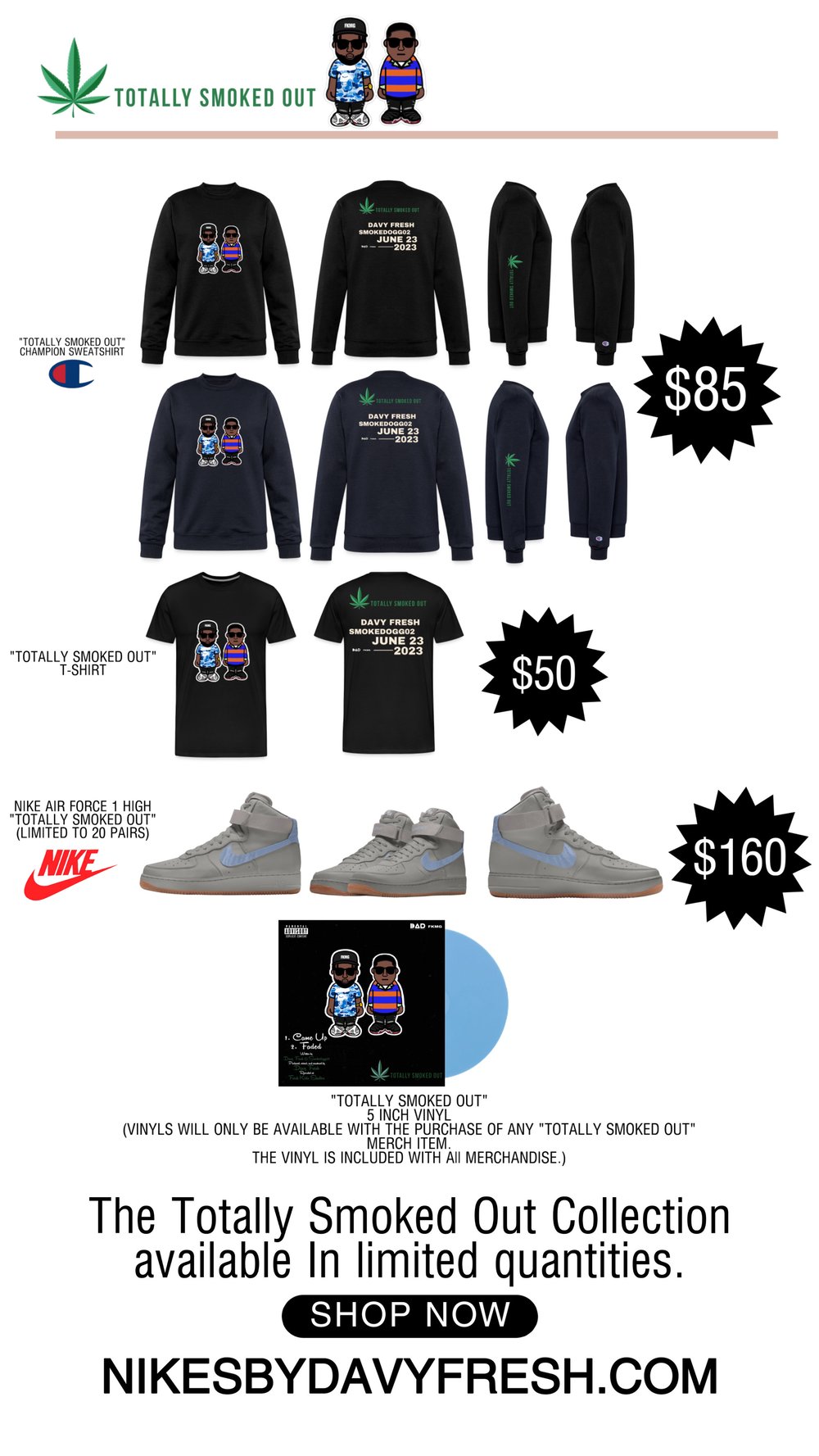 Totally Smoked Out Champion Sweatshirt (Black)