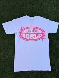Image 2 of Starline World (White-Pink) Tee