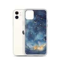 Image 7 of Celestial Constellation Night Sky Stars and Clouds Painting Clear Case for iPhone®