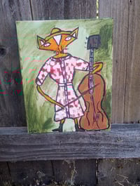 Image 2 of Fox Playing Stand Up Bass 