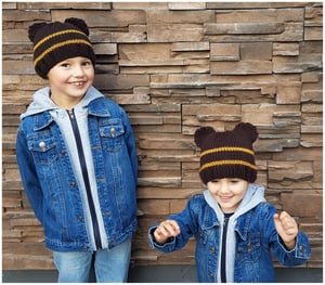 Image of Little Bear Winter Hat Knitting Pattern