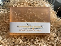 Image 1 of Honey and Oatmeal Honeybee Glycerin Body Bar