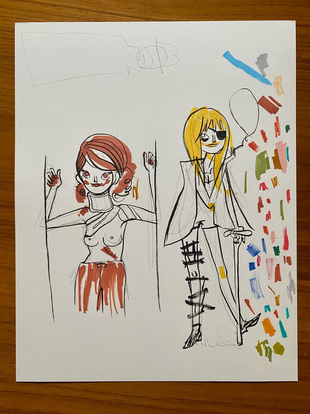 AGENT 73 study sketch page 2