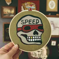 Image 1 of Speed Skull Wall Hanging