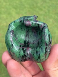 Image 4 of Ruby Zoisite Incense Holder #1792