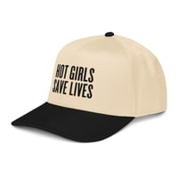 Image 2 of HOT GIRLS SAVE LIVES - THE TWO TONE BASEBALL HAT IN BLACK