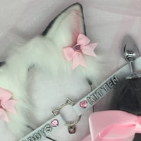 Image 2 of Gray / White Petplay Set Kitten 🐈‍⬛