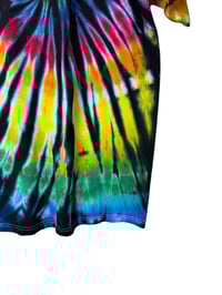 Image 8 of M Adult Combed Cotton Tee in Rock-n-Roll Spiral Tie Dye