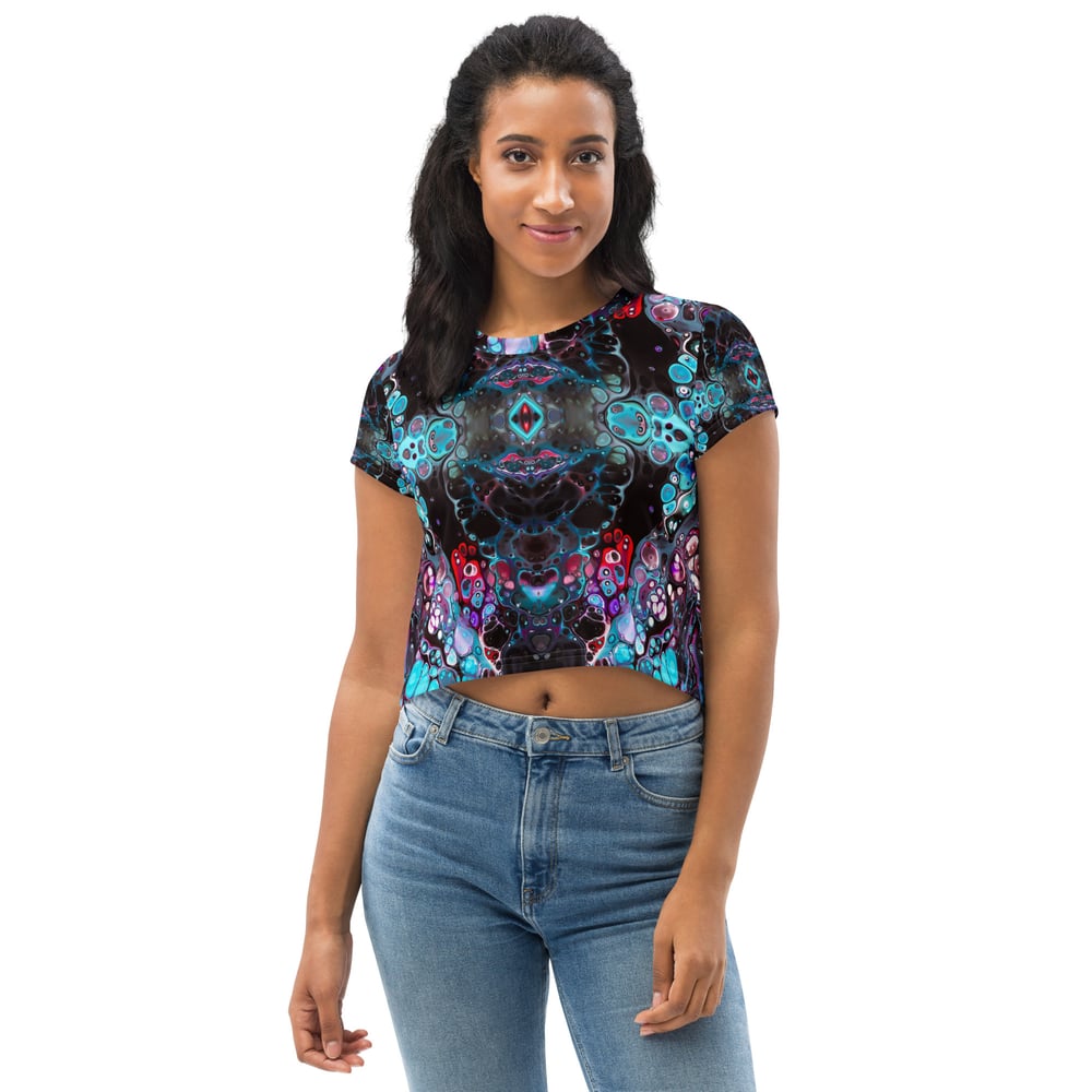 Image of All-Over Print Crop Tee 2