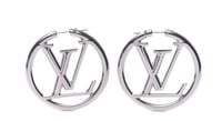 Large Silver Hoops 