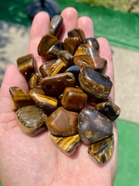 Tigers Eye tumbled stone 