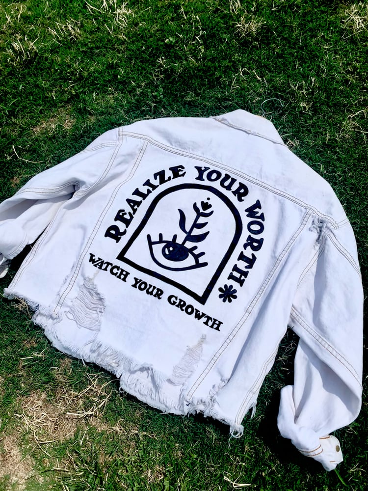 Image of Realize Your Worth Denim Jacket