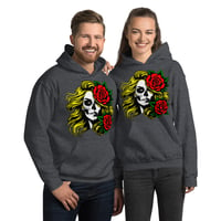 Image 8 of Blonde sugar skull Unisex Hoodie