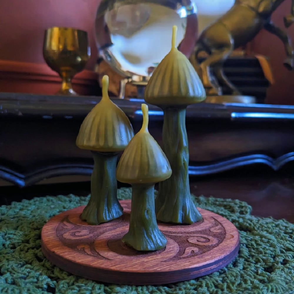 Image of Mini Mushroom Candle Set