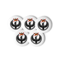 Image 4 of Rebel Loon No Kings - Set of 5 pin buttons
