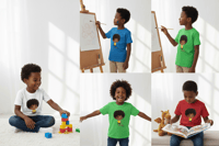 Image 2 of "Herbert (Sherbet)" Youth Short Sleeve T-Shirt    