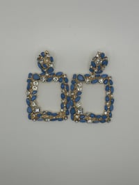 Image 1 of Big crystal earrings 