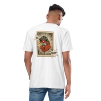 Image 2 of Love Paw Print Men’s premium heavyweight tee