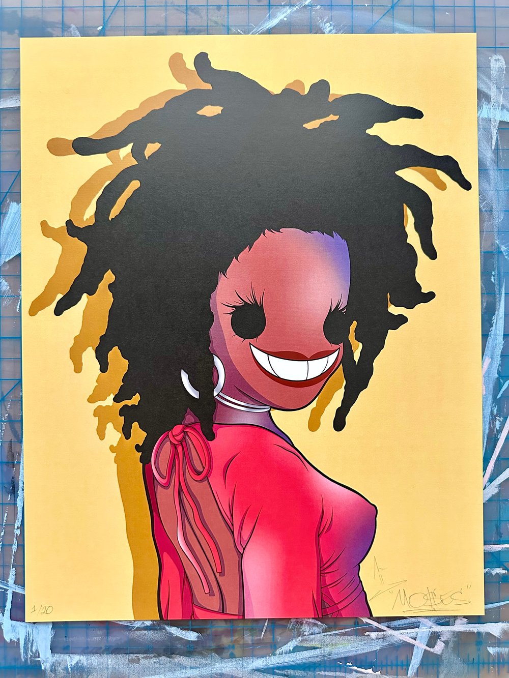 Image of “LAURYN IN RED” - Art Print