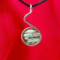 Flowing Abalone Pendant 