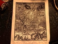 Image 2 of Maelstrom in the Skies of Heaven (Linocut)