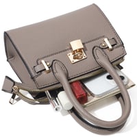 Image 1 of Padlock top handle Satchel