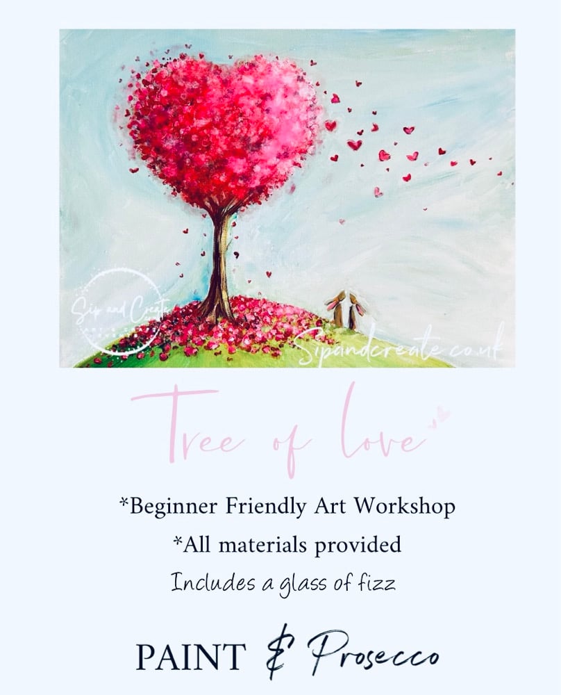 Image of “Tree of love” Paint and Prosecco night Retford