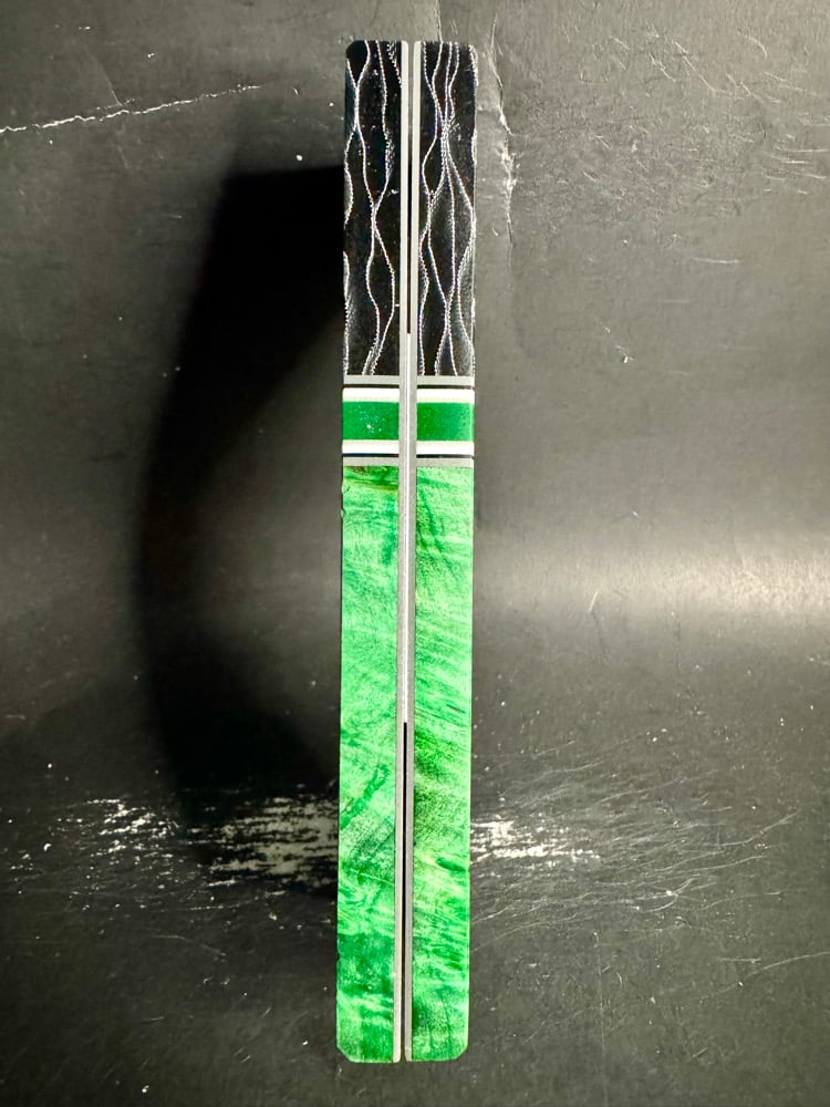 Image of Raffir Noble Wasp & Box Elder Burl Segmented Knife Scales