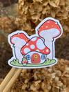 Mushroom Village Vinyl Sticker
